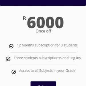 Family Plan - R6000 - Once Off